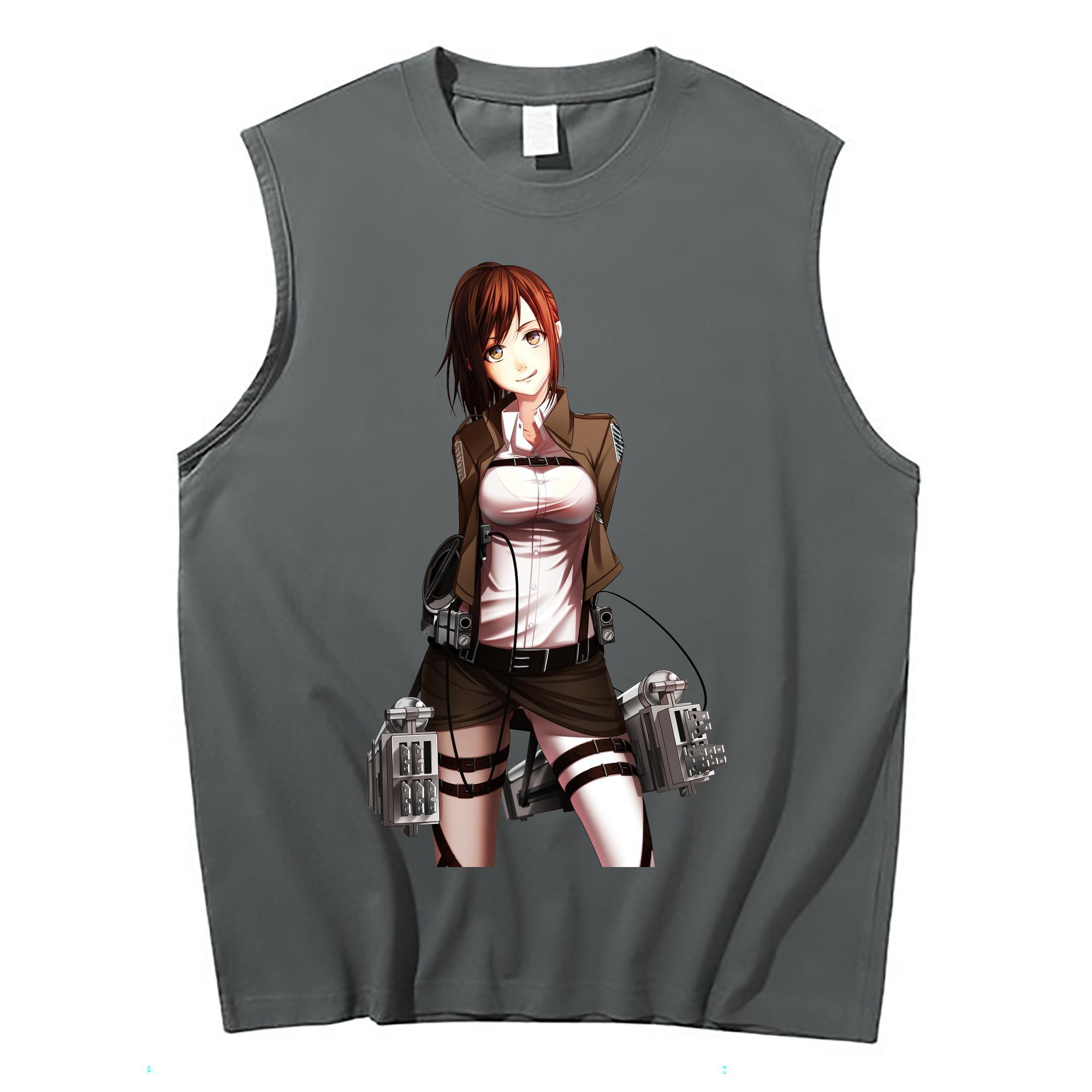 （画像用） 進撃の巨人 サシャ·ブラウス Attack on Titan Sasha Blaus コットン100％タンクトップ（フロントプリント）